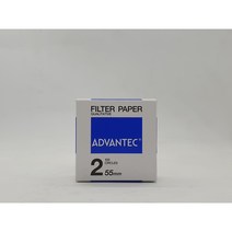 어드밴텍 정성여과지 No.2 55mm 1ea / Advantec제품