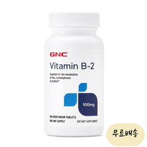 GNC 리보플라빈 비타민B2 100mg 100타블렛, 1개, 100정