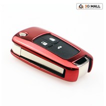 [3G MALL] 쉐보레 우레탄 스마트키 케이스 알페온 스파크 더넥스트스파크 아베, 레드