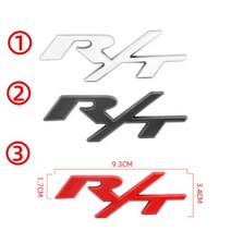 픽업 트럭 닷지 램 액세서리 1pc dodge srt rt 여행 충전기 도전자 durango caliber ram 자동차 뒷 트렁크 스티커 사이드 펜더 배지 데칼 액세서리, e, 1 조각, 3번