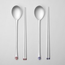 NEW 칠보 수자문 은수저 2벌세트(80% 50돈) 무료예단포장