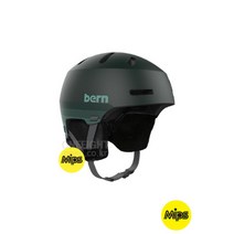 [기타브랜드] 번 스노우보드 헬멧 마콘 2.0 밉스 BERN GREEN, 사이즈:S(52-55.5cm)