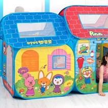 뽀로로 학습놀이 더블하우스 2단 볼텐트/ 놀이집 놀이방 장난감 유아