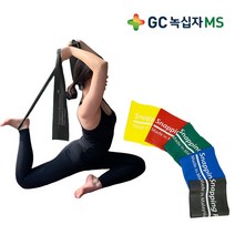 녹십자MS 쎈밴드 + 누구나 자가점착 보호대 라텍스 천연 근력 운동 밴드 홈트레이닝 필수품, 옐로우