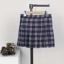 퍼니걸스 9487 체크 테니스 주름 미니 스커트 여성의류