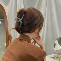 3+1 헤어끈 집게핀 올림머리핀 매트 유광 헤어핀 헤어 컬러 나비집게핀 여름 무광, 상세페이지 참조5, 11.크로스꼬임점박이무광(레드)