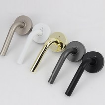 동아열쇠 STL-112 방 문 도어 손잡이 버튼형, STL-112 (화이트)