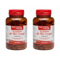 NAT FORM RED RICE YEAST 넷앤폼 홍국쌀 효모 (모나콜린 K 함유) 120캡슐 2개
