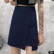 가바바 여성 빅사이즈 미니스커트 무지 느낌의 데일리 치마바지 스커트 G63331