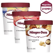 하겐다즈 파인트 바닐라+스트로베리+마카다미아넛 473ml
