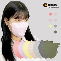 [국내생산] 네오시스 풀가드 귀가 편한 새부리형 KF94 컬러 마스크 대형 50매, 진핑크