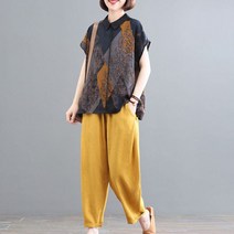 POMTOR 40대 50대 엄마옷 여성 여름옷 빅사이즈 트레이닝복 상하세트 면마세트