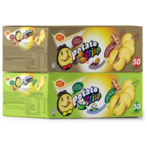 포테이토 크리스프 스낵 바베큐맛 20g x 50p + 사워크림맛 20g x 50p, 14세트