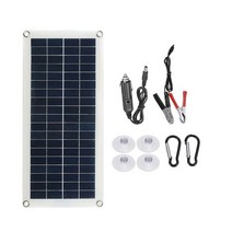 가정용태양광발전설치비용 60w 패널 키트 완전한 12v 듀얼 usb 10-60a 자동차, 태양 전지판 키트