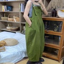 반팔점프수트 멜빵반바지 데님점프수트 카고 점프 슈트 여성 녹색 배기 레트로 일본 스트리트웨어 하라주쿠 하이 웨이스트 디자이너 프레피 세련된