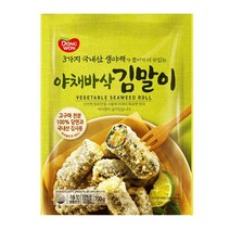 동원 야채바삭 김말이 700gx2봉지 무료배송/냉동 분식 떡볶이 숯불갈비엑기스 혼술 술안주 야식 간식, 2봉지