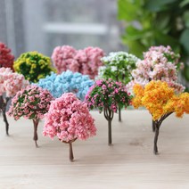 나무모형 9종 디오라마재료 만들기 diy, 노란열매나무