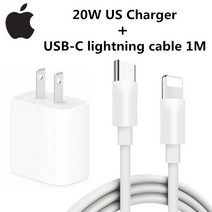 고속 충전기 무선 아이폰 8 플러스 X XS 11 12 용 애플 케이블용 오리지널 20W USB-C 전원 어댑터 13 미니, 04 US charger add cable