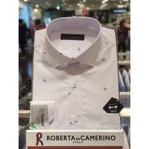 5F [신사] 로베르따 남성셔츠 긴팔 95~115호 모달스판 화이트 싸이클캐릭터 일반핏셔츠 RM34021