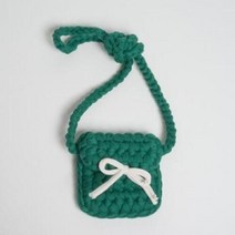 아트박스/미스티코티타 [DIY] 미스티코티타 댓츠미니크로스백 Thats Mini Cross bag mystikotita crochet 패브릭얀 털실 뜨개질 패키지, 애쉬버건디