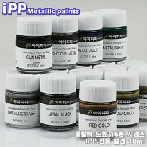 IPP 메탈릭도료 16종 프라모델 도색 도료, [MT302]티타늄 실버, 18ml