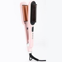 다운펌기계 남자옆머리누르기 옆머리누르기 다운펌 Ubeator-3 인 1 그린 핑크 헤어 스트레이트너 빗 브러, 02 분홍색_04 AU