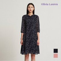 올리비아로렌 플라워프린트 타이 원피스 VOCOAWF7241