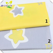 악취측정기 2.35 미터 넓은 면화 능직 천 인쇄 AB 버전 만화 별 어 유치원 아기 원단, [02] NO.2