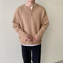 모모코 오버핏 헨리넥 니트 (8color)