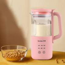 두유제조기 이유식제조기 두유기 죽제조기 콩물 독일 미니 두유 기계 다기능 가정용 소형 벽 깨기 기계 및 필터 없는 자동 인 조리기, 핑크(예약,절연,건조연삭)