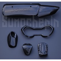 야마하 XMAX300 XMAX250 / 400 엑스맥스 카본무늬 커버 2017-2022, A, 1개