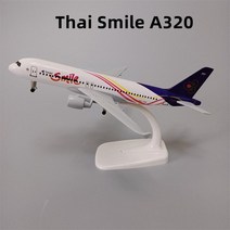 20cm 합금 미국 남서부 PANAM WESTJET JETBLUE DHL 유나이티드 일본 B737 B747 B787 다이캐스트 비행기 모델 항공기 바퀴 포함, [27] Thai Smile A320