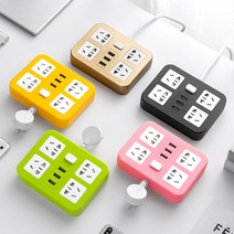 컬러 전기 변환기 변압기 돼지코 110볼트 220볼트 V, 와이어(골드) 5미터 첨부