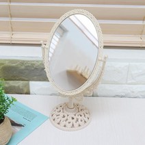거울 탁상거울 미용거울 화장거울 아이보리 원형 ABM 화장대거울/스탠드거울/테이블거울/책상거울/엔틱탁상거울/접이식거울/스탠딩거울/벽걸이거울/벽거울/전신거울