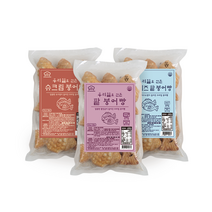 [성수동베이커리] 우리밀 붕어빵 3종(팥 슈크림 크림치즈), 02_우리밀 슈크림 붕어빵(900g) 1팩, 1개