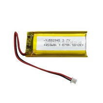 YJ 리튬폴리머배터리 KC인증충전지 3.7V YJ552045 450mAh, 1개