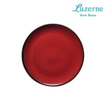 루전 [루전] 러스틱 레드 원형 접시 대 26.5cm, 기본상품, 색상, 1개