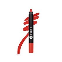 SUGAR Cosmetics Matte As Hell 크레용 립스틱 15 스테파니 플럼 (플럼 모브) 샤프너 고발색 크리미 텍스처 오래 지속되는 매트 마감, 33 페퍼 앤더슨 (오렌지 레드/토