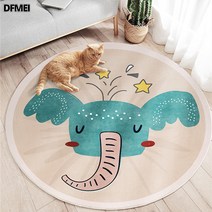 DFMEI 두께감 원형 카펫 침대 옆 담요 의자 매트