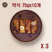 약식 수제떡 약밥 햅찹쌀 천일염 땅콩 호두 호박씨 오복떡집 길동시장 재래시장 대추 밤 건포도 참기름 개별포장, 30개, 75g