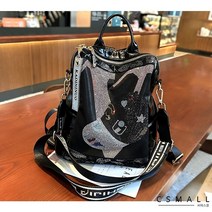 cs mall 여성 큐빅 소가죽 백팩 M1925