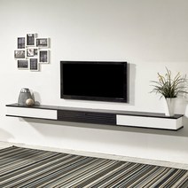 선반여왕 벽걸이거실장 티비다이 2200mm 블랙 화이트