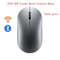 무선 무소음 게이밍 버티컬 마우스 원래 Xiaomi 패션 휴대용 게임 1000 인치 당 점 2.4GHz 블루투스 링크 광학 미니, grey