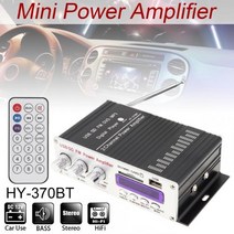 원격 제어 2CH HIFI 자동차 오디오 고전력 증폭기 FM 라디오 플레이어 지원 SD USB MP3 자동차 오토바이