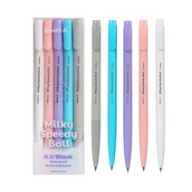 동아 밀키 스피디볼 0.5mm 5색 세트