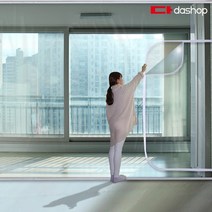 다샵 베란다형 지퍼식 방풍비닐 투명 450x250, 1