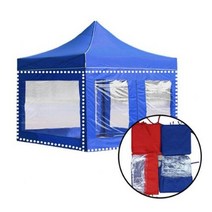 우기마켓 DZB 접이식 캐노피 천막 포장마차 바람막이만 투명 바람막이 단품, 4.5m, 지퍼창, 투명_블랙