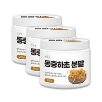 동충하초 분말 가루 균사체 밀리타리스동충하초 동충화초 동충하초차 국내산 X 200g 3통, 3개