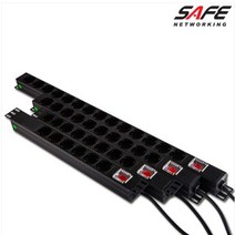 세이프네트워크 HPS-6PDU-16A 고용량 멀티탭 PDU 2M 250V 4000W, 택배수령, 블 랙