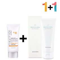 끈적임 없는 선 썬 크림 노세범 클렌징 필링 젤 밤 폼, 매직마일드선크림 1개_프로스킨아이크림 1개